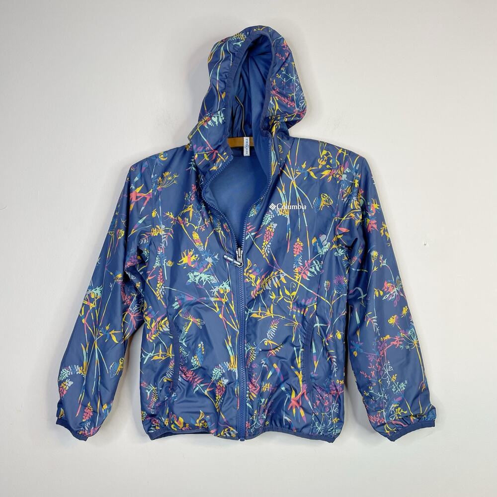 Columbia Hollytree Trail Reversible Lightweight Light Jacket kids Girls S 7 8